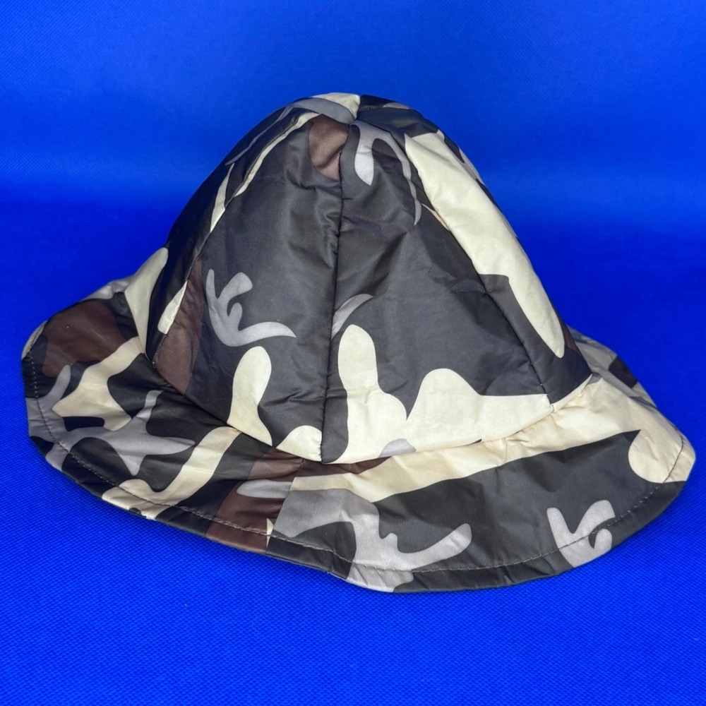Camouflage Kids Rain Sun Bucket Hat Chin Strap Camo Safari Hunting Camping Army